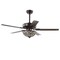 Jonathan Y Ali 48" 3-Light Wrought Iron LED Ceiling Fan With Remote, Oil Rubbed Bronze JYL9704A - alternate 9