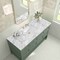 James Martin Vanities Breckenridge 60 in. Single Vanity, Smokey Celadon, w/ 3 CM Carrara Marble Top 330-V60S-SC-3CAR - alternate 3