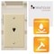 Newhouse Hardware Ivory 1-Gang Telephone Data Jack Wall Plate, 6P4C, for RJ11 Telephone Cables, Single Port, 5PK PHP-IV-05 - alternate 6