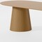 Homeroots 86" Natural Wood Double Pedestal Base Oval Dining Table 720684 - alternate 4