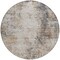 Homeroots 8' Ivory Blue And Copper Round Abstract Washable Indoor Outdoor Area Rug 605845 - alternate 5