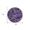 Homeroots 8' Purple Lavender And Gray Round Abstract Washable Indoor Outdoor Area Rug 587148 - alternate 7