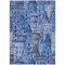 Homeroots 8' X 10' Navy Blue And Sky Blue Village Houses Washable Indoor Outdoor Area Rug 577850 - alternate 7