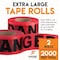 Xpose Safety 2pk Danger/Peligro Do Not Enter Tape Roll, 2 Rolls, 1000 Ft x 3 In Wide Each, Red Safety Tape, 2PK PDPT-2-X-S - alternate 5