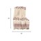 Homeroots 50" X 60" Purple and Ivory Woven Cotton Striped Throw Blanket with Tassels 478664 - alternate 4