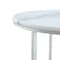 Homeroots Set of Two 31" White And Silver Genuine Marble And Iron Round Nested Coffee Tables 543850 - alternate 5