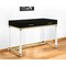 Homeroots 48" Black Clear and Gold Wood Acrylic and Stainless Steel Writing Desk With Two Drawers 543747 - alternate 11