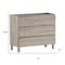 Homeroots 40" Natural Wood Freestanding Bathroom Vanity With White Sink And Three Drawers 624159 - alternate 5