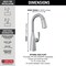 Delta Stryke Single Handle Pull-Down Bar/Prep Faucet 9976-AR-PR-DST - alternate 6