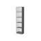 Homeroots 71" Gray And White Wood Five Tier Bookcase 546196 - alternate 6