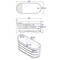 Alfi Brand ALFI brand AB1103 59" Free Standing Cedar Wood Bathtub W/ Bench AB1103 - alternate 7