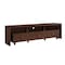 Homeroots 71in Brown Wood Enclosed and Open Storage TV Stand 724159 - alternate 6