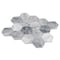 Apollo Tile Toscana 12x10 in. Light Gray Honed Calacatta Bluette Hexagon Mosaic Tile (4.38 sq ft/case) 5PK APLEML88G49HA - alternate 2