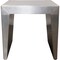 Homeroots 24" Silver Aluminum and Solid Wood Square Sled End Table 605352 - alternate 6