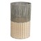 Happimess Harper Modern 4.13-Gallon 2-Tone Faux Wicker Cylinder Outdoor Trash Can, Gray/Cream HPM1101B - alternate 6