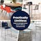 Flash Furniture HERCULES Kenai Black Office Reception Stack Chair with Contoured Backrest and Chrome Sled Base RUT-239AN-BK-CHR-GG - alternate 5