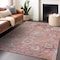 Homeroots 8' X 10' Pink Gray And Gold Floral Washable Indoor Outdoor Area Rug 604087 - alternate 7
