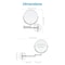 Fab Glass And Mirror Rechargeable Lighted Makeup Mirror 8inch, 1x/10x Magnification 3 Color Lights Touch Screen Dim HCMK8CH - alternate 7