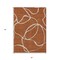 Homeroots 5' X 8' Copper And Ivory Abstract Washable Indoor Outdoor Area Rug 597506 - alternate 6