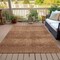 Homeroots 8' X 10' Copper And Ivory Geometric Washable Indoor Outdoor Area Rug 630498 - alternate 5