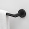 Gliderite Hardware Alpine Collection 18 in. Towel Bar Matte Black Bathroom Hardware 9018-RD-MB-1 - alternate 3