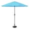 Pure Garden 9-Foot Outdoor Patio Umbrella and Base, Blue 50-101-BB - alternate 5