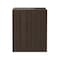 Manhattan Comfort Linda 24in Nightstand in Walnut Brown (2-Drawer) - Set of 2 2-NS015-BR - alternate 5