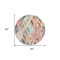 Homeroots 8' Orange Copper And Gold Round Geometric Washable Indoor Outdoor Area Rug 589238 - alternate 5