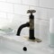 Kingston Brass One-Handle 1-Hole Bathroom Faucet with Deck Plate and Push Pop-Up Drain KSD2823CG - alternate 4