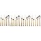Homeroots Matte Gold Stainless Steel Twenty Piece Hand Forged Flatware Set 568831 - alternate 5
