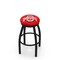 Holland Bar Stool Co 36" Blk Wrinkle Ohio State Swivel Bar Stool, Accent Ring L8B2B36OhioSt - alternate 1