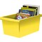Storex Medium Classroom Storage Bin, Yellow 61484U06C - alternate 2