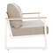 Homeroots 56" Taupe Polypropylene Sofa 667654 - alternate 5