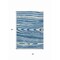 Homeroots 3' X 5' Navy Blue Denim Blue And Ivory Faux Bois Washable Indoor Outdoor Area Rug 614491 - alternate 7