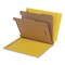 Pendaflex HD Pressboard End Tab Folders, Expands 2", 2 Dividers, 6 Fasteners, Letter, Yellow, 10PK 1006949 - alternate 1