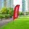 Showdown Displays 10.5 Ft  Value Razor Sail Sign Kit (Single-Sided With Value Spike Base) - Renting Red 908110-007 - alternate 5