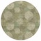 Homeroots 8' Green Ivory And Sage Round Polka Dot Washable Indoor Outdoor Area Rug 614667 - alternate 6