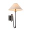 Troy Lighting Mateo 1 Light Wall Sconce, Patina Brass And Graphite, 12 In x 20.5 In B2121-PBR/GRA - alternate 1