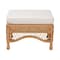 Bali & Pari Brooklyn Bohemian Light Honey Braided Rattan Ottoman Stool 250-13845-ZORO - alternate 4