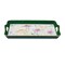 Homeroots 17" Green And White Watercolor Floral Serving Tray With Handles 634497 - alternate 1