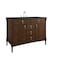 James Martin Vanities Kinnsden 48" Single Vanity, Sable Oak w/ 3 CM Charcoal Soapstone Silestone Top D680-V48-SBK-3CSP - alternate 7
