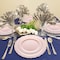Smarty Had A Party 7.5" Pink Vintage Round Disposable Plastic Appetizer/Salad Plates (120 Plates), 120PK 867PNK-CASE - alternate 1