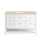James Martin Vanities Breckenridge 48" Single Vanity, Bright White, w/ 3 CM Tajnar Eclos Top w/FreePower Wireless Charger 330-V48-BW-FTJR - alternate 7
