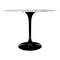Homeroots 40" White And Black Marble And Metal Dining Table 520847 - alternate 5