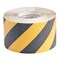 Brady Anti-Skid Tape Roll - Grit-Coated Polyester, Diagonal Stripes, Black on Yellow, 4in x 60ft 78149 - alternate 1