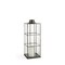 Homeroots 23" Gold Distressed Geometric Metal And Glass Tabletop Lantern Candle Holder 609337 - alternate 3