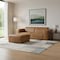 Homeroots 88" Brown Leather Wood Sofa With Ottoman 641068 - alternate 7