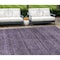 Homeroots 8' X 10' Plum Purple And Gray Striped Washable Indoor Outdoor Area Rug 588121 - alternate 1