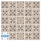 Homeroots 8" X 8" Cream And Black Mosaic Peel And Stick Removable Tiles 390777 - alternate 4