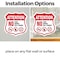 Signmission Property Shield Sign No Food No Drinks N, 4 inch X 4 inch, Vinyl Decal, 2PK SHI-D-2PACK-4-455 - alternate 3